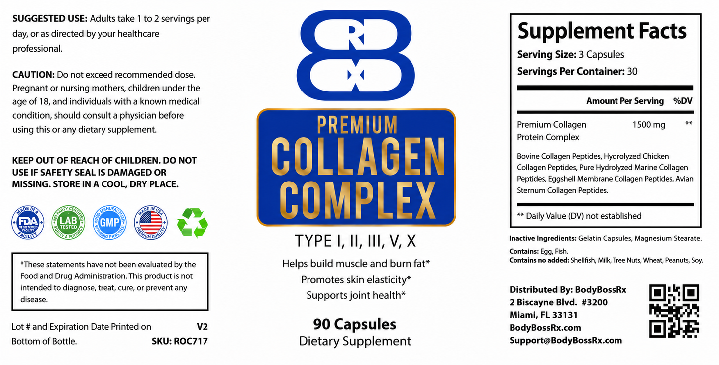 Premium Collagen Complex – 90 Count