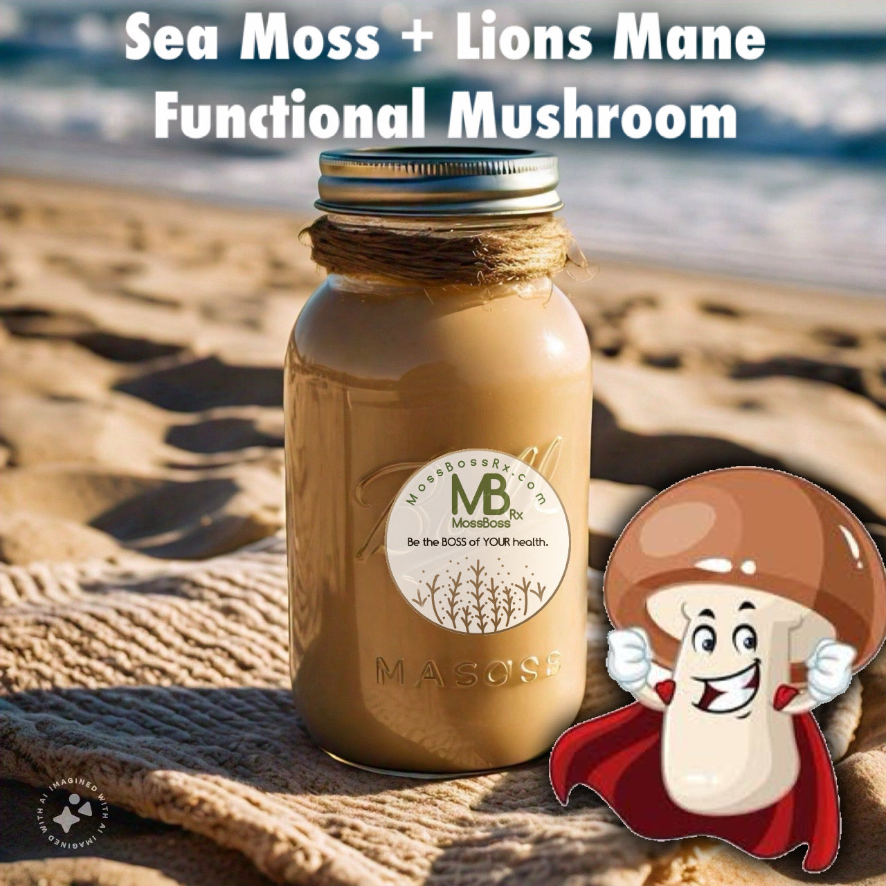 (NEW!) FOCUS: Sea Moss Gel + Lion's Mane Functional Mushroom. Plain or with Organic Fruit. 🎄 USE CODE HOLIDAY10 FOR AN ADDITIONAL 10% OFF!