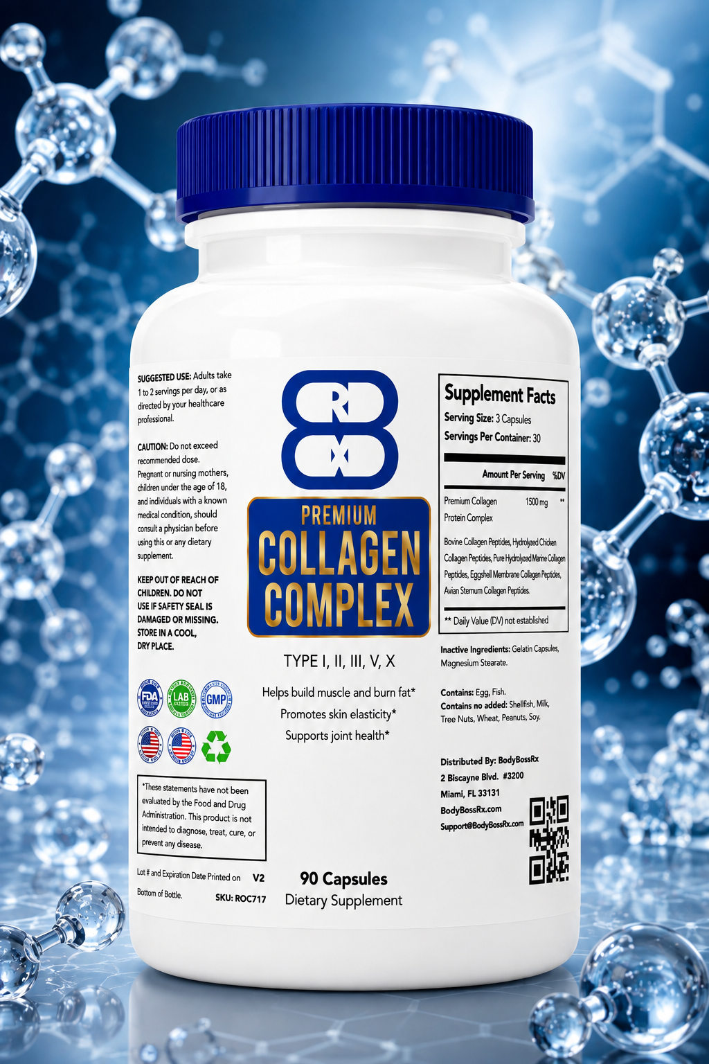 Premium Collagen Complex – 90 Count