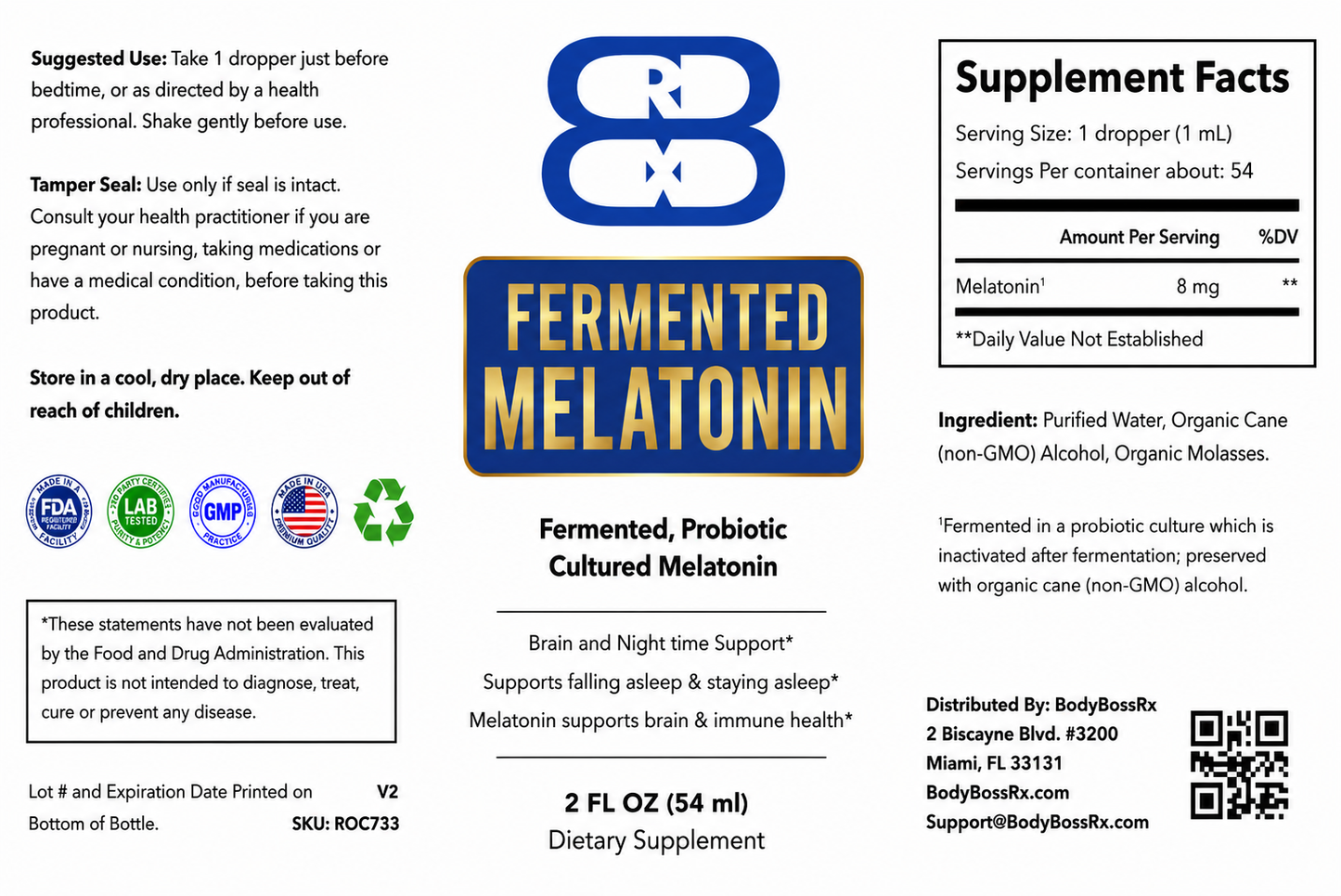 Probiotic Melatonin – 54 Servings!