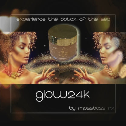 Sea Moss x FACIAL - Glow24k - Experience the Botox of the Sea. Real 24k Gold Flakes for xtra blood circulation & deeper skin detox